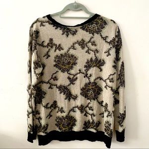 VINTAGE Shimmery floral top ✨✨